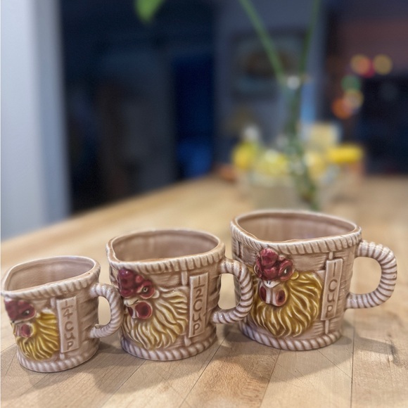 Vintage Other - Vintage Rooster Measuring Cups